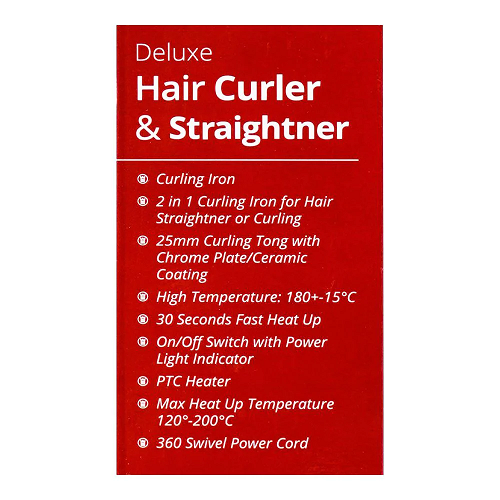 Westpoint Deluxe Hair Curler & Straightener