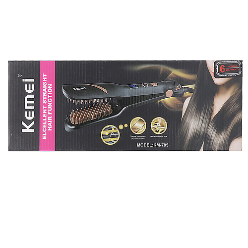 Kemei Straightener Brush KM 785